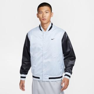 【NIKE 耐吉】外套 男款 夾克 運動立領外套 防潑水 緞面 AS M NK TF RPL SYNFL DNA WVN J 白黑 FZ0663-043