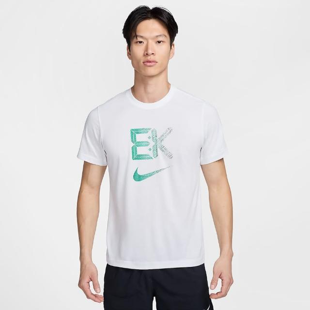 【NIKE 耐吉】短袖上衣 男款 運動 速乾 慢跑 AS M NK DF TEE KIPCHOGE 白 HF6160-121