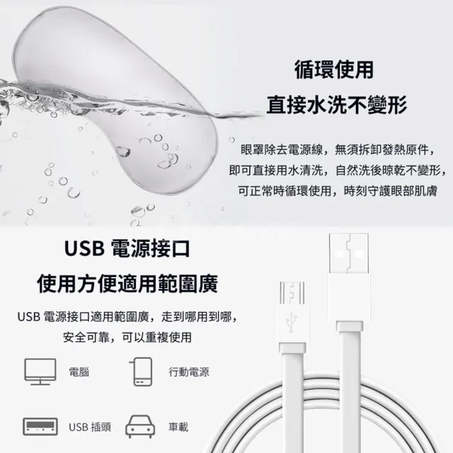 【小米有品】小達熱敷眼罩(3檔調溫 加熱眼罩 護理眼罩 發熱眼罩 眼部熱敷 遮光眼罩 睡眠眼罩)