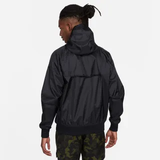 【NIKE 耐吉】外套 男款 風衣外套 連帽外套 運動 AS M NK WVN LND WR HD JKT 黑 DA0002-010