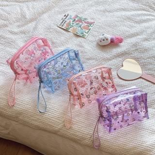 【SANRIO 三麗鷗】PVC可愛卡通印花造型盥洗收納包化妝包旅行隨身包-酷洛米/美樂蒂/帕洽狗/大耳狗/凱蒂貓