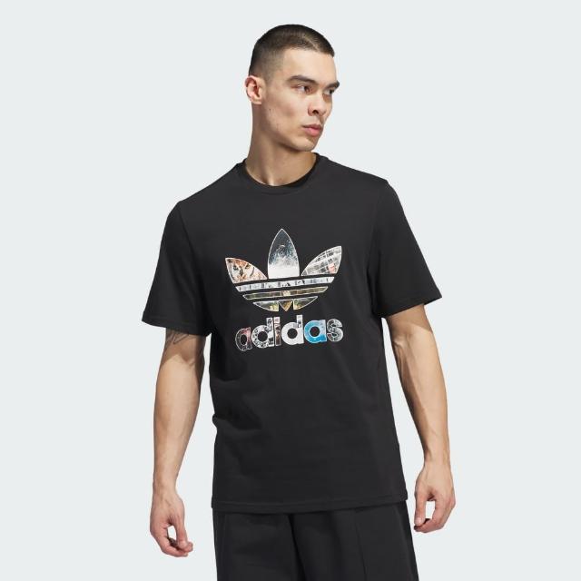 【adidas 愛迪達】短袖上衣 男 訓練 慢跑 三葉草 亞規  DILL G TEE 1 OR 黑 IZ4867