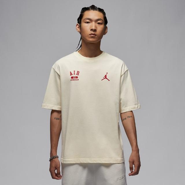 【NIKE 耐吉】短袖上衣 男款 運動 AJ 喬丹 AS M J SS CREW OS GCEL 米白 HQ1575-113