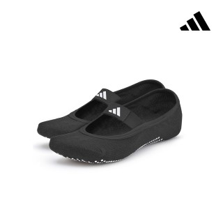 【adidas 愛迪達】防滑透氣瑜珈襪-黑(20-26cm)