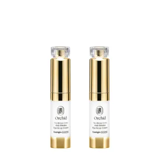 【AQUAMAX 奧科美氏】泌蘭抗痕眼唇霜15ml-二入組(蘭花外泌體/撫紋修護/冰感按摩/緊緻/眼霜)