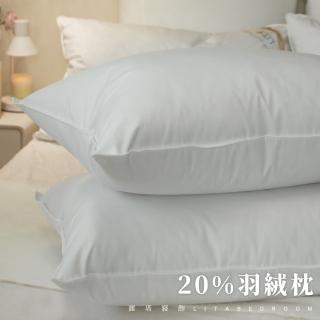 【LITA 麗塔寢飾】20:80優質精選羽絨枕心(羽絨枕)