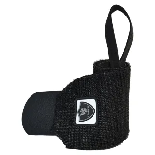 【Vital Salveo 紗比優】拇指護腕彈性帶 一雙入/黑色(纏繞式彈性帶/遠紅外線護手腕/繃帶-台灣製造護具)