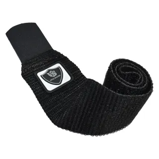 【Vital Salveo 紗比優】防護鍺纏繞式髕骨彈性帶 一雙入/黑色(髕骨彈性帶/纏繞式繃帶/台灣製造)