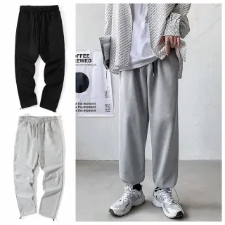 【Dition】現貨韓系寬鬆長棉褲 機能抽繩 垂墜寬褲(oversize 男女可穿)