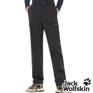 【Jack wolfskin 飛狼】男 帥氣休閒長褲 細緻內磨毛保暖 登山褲(丈青)
