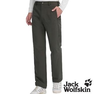 【Jack wolfskin 飛狼】男 保暖彈性休閒長褲 透氣快乾登山褲(深棕)