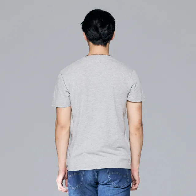 【Lee】出清品-男裝 短袖T恤 / 左胸立體轉印 撞色小LOGO 共4色 標準版型(LB302031)