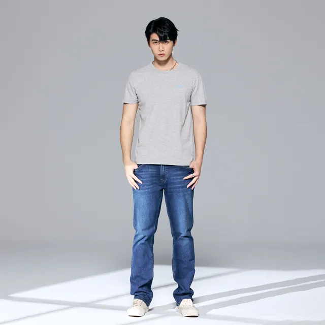 【Lee】出清品-男裝 短袖T恤 / 左胸立體轉印 撞色小LOGO 共4色 標準版型(LB302031)