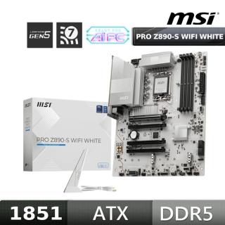 【MSI 微星】PRO Z890-S WIFI WHITE主機板
