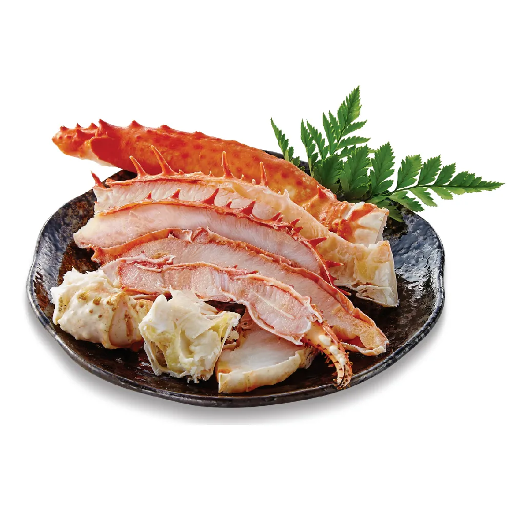 【心鮮】熟凍鮮嫩帝王蟹切盤2件組(淨重350g/盒)