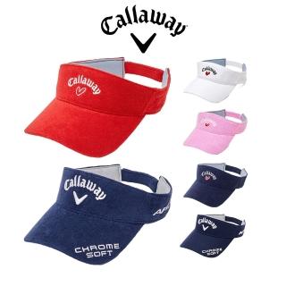 【Callaway 卡拉威】愛心LOGO 遮陽中空帽 空頂帽 帽子 高爾夫 運動帽 多色任選