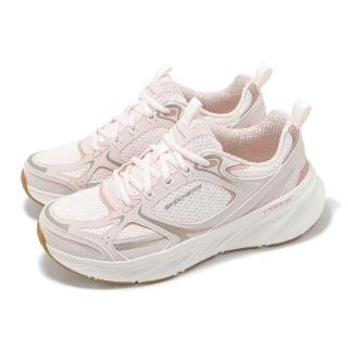 【SKECHERS】休閒鞋 Edgeride-Silver Eclipse 女鞋 粉 守護地球系列 厚底 緩衝(150475-PNK)