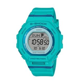 【CASIO 卡西歐】G-SHOCK 藍芽 跑步訓練 活力時尚 亮藍綠 纖薄舒適 運動系列 GMD-B300SC-2 43.8mm