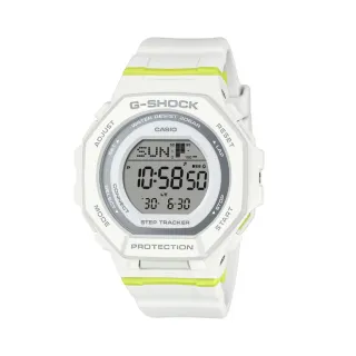 【CASIO 卡西歐】G-SHOCK 藍牙 跑步訓練 活力時尚 百搭白 纖薄舒適 運動系列 GMD-B300SC-7_43.8mm