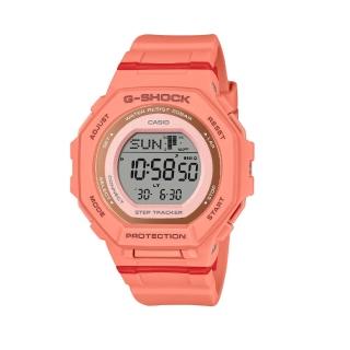 【CASIO 卡西歐】G-SHOCK 藍芽 跑步訓練 活力時尚 珊瑚橙 纖薄舒適 運動系列 GMD-B300SC-4 43.8mm