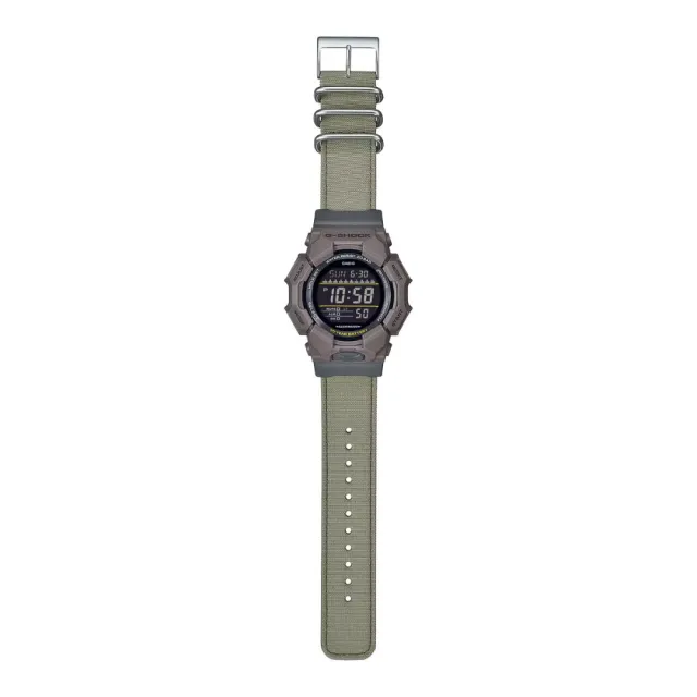 【CASIO 卡西歐】G-SHOCK 十年電力 大地棕 強韌布質錶帶 數位顯示 GD-010CE-51.9_mm