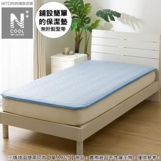 【NITORI 宜得利家居】極致涼感 止滑保潔墊 N COOL WSP BL 雙人 S2503(涼感 止滑保潔墊 保潔墊)