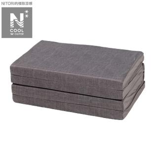 【NITORI 宜得利家居】極致涼感 四折式睡墊 N COOL WSP 2501 GY(極致涼感 涼感 四折式睡墊 睡墊)