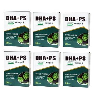 【草本之家】DHA藻油PS軟膠囊軟膠囊6入組(30粒/入)