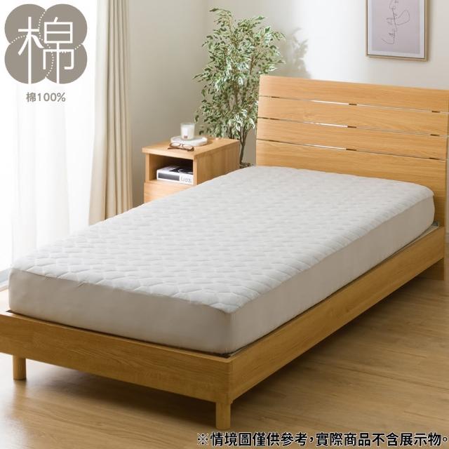 【NITORI 宜得利家居】全包式保潔墊 DH VELOR GY 單人 T04(全包式保潔墊 保潔墊)