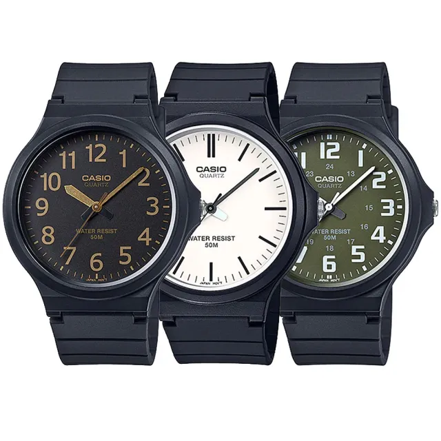 【CASIO 卡西歐】經典日系簡約指針錶-9款可選 情人節 送禮(MW-240系列)