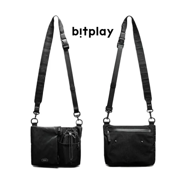 【bitplay】雙11 618 2L 跨境旅行小包-黑色(隨身/出國/逛街/護照/手機/水壺/錢包/自由行/登機)