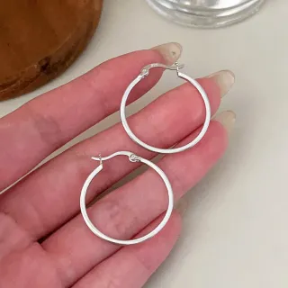 【MoonDy】耳環 女生耳環 飾品 純銀耳環 耳圈 大圓圈耳環 大耳環 耳夾 大圈耳環 耳墜 耳飾