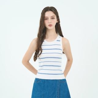 【GIORDANO 佐丹奴】女裝針織背心 Blue Classics系列(70 標誌白)
