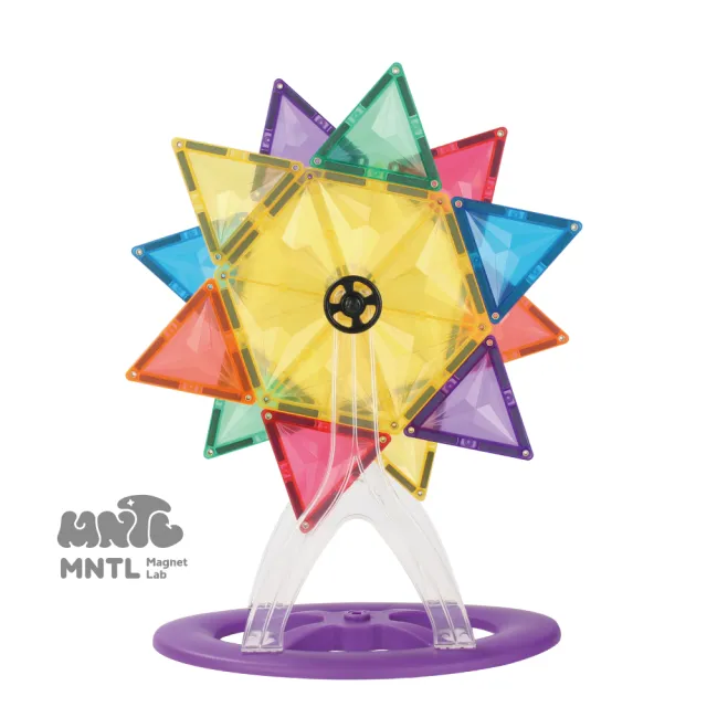 【MNTL】摩天輪組合 Ferris Wheel Pack 磁力片 46pcs(磁力片組合 禮盒首選 擺設)
