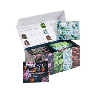 【EZR Leaf 一澤茶】無咖啡因花茶組22入/盒 附提袋(無咖啡因天然花草茶/原葉原花果/立體茶包/)