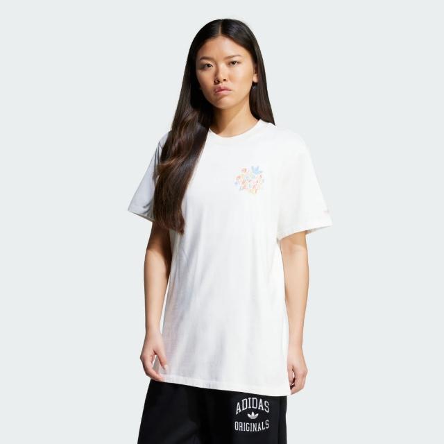 【adidas 愛迪達】短袖上衣 女 亞規 FOREVER TEE 白 JN6694