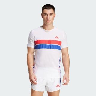 【adidas 愛迪達】短袖上衣 男 訓練 慢跑 吸濕排汗 亞規 ADIZERO R TEE M 白 JD7315