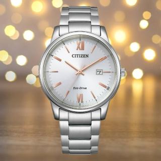 【CITIZEN 星辰】光動能簡約商務男錶 銀 40mm(BM6978-77A)