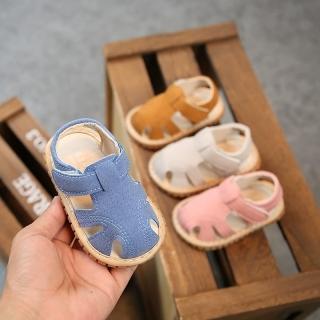 【Baby 童衣】兒童防滑學步鞋 寶寶學步啾啾鞋 男女童軟底叫叫鞋 寶寶舒適包頭護趾涼鞋 11831(共３色)
