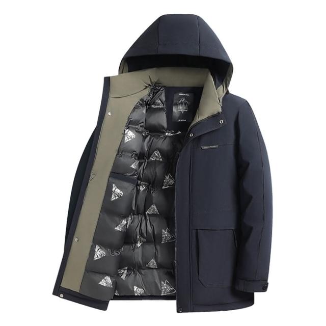 【巴黎精品】現貨+預購 鋪棉外套夾棉夾克(可脫卸連帽加厚保暖休閒男外套3色a1iy14)