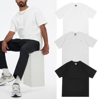 【NEW BALANCE】上衣 Mini Logo 男款 刺繡 寬鬆 短T 短袖 NB 單一價(MT41533WT)