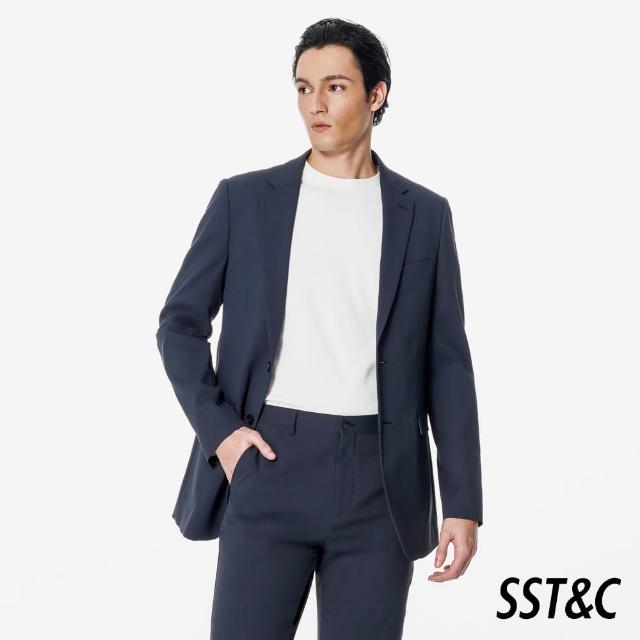 【SST&C】可機洗_藏青紋理修身版西裝外套00012502001(新品上市)