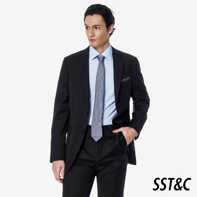 【SST&C】米蘭系列 黑色紋理修身版西裝外套00012502007(新品上市)