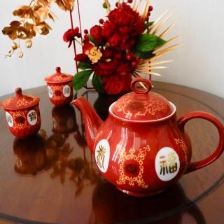 【大同磁器】福壽茶具禮盒組-22件入(臺灣製造)