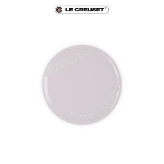【Le Creuset】蕾絲花恬系列瓷器圓盤19cm(柔粉紫)