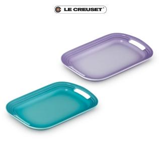【Le Creuset】瓷器託盤-小(藍鈴紫/加勒比海藍 2色選1)