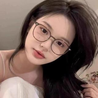 【KT DADA】透明眼鏡 韓版眼鏡 眼鏡女 眼鏡框 眼鏡架 素顏眼鏡 顯小臉 純鈦眼鏡 文青眼鏡 無度數眼鏡