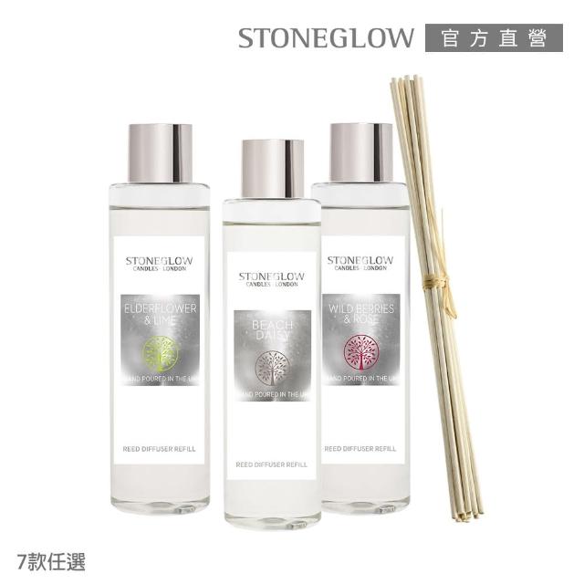 【STONEGLOW】女神最愛花草系香氛補充組(補充瓶+擴香棒)