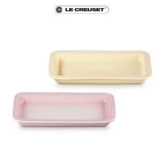 【Le Creuset】瓷器長方盤25cm(奶油黃/牛奶粉 2色選1)