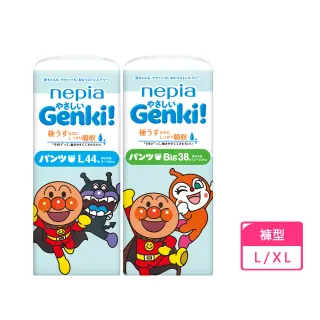 【nepia 王子】麵包超人褲型/尿布L-XL(日本原裝/新包裝/箱購)